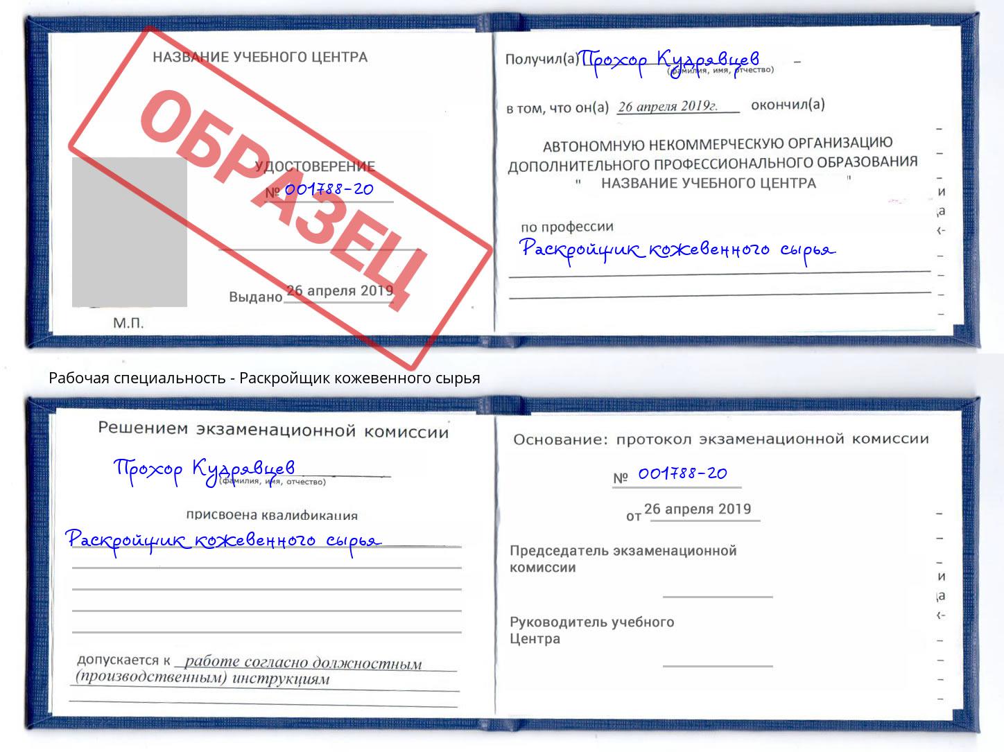 Раскройщик кожевенного сырья Шатура